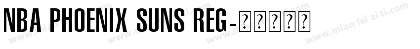 NBA Phoenix Suns Reg字体转换